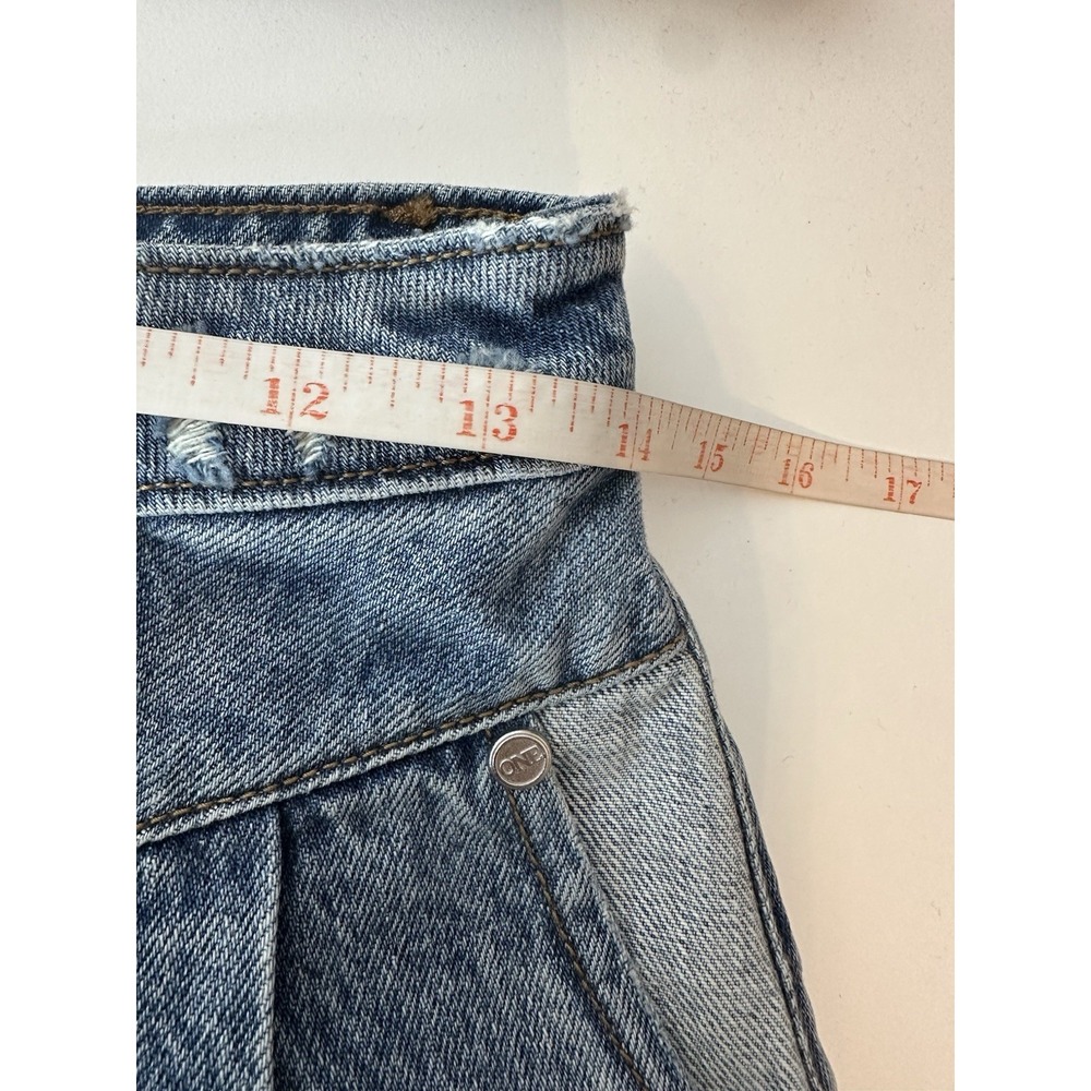 One Teaspoon Shorts Womens Size 26‎ Blue Street Walker High Rise Pockets New - Picture 7 of 10